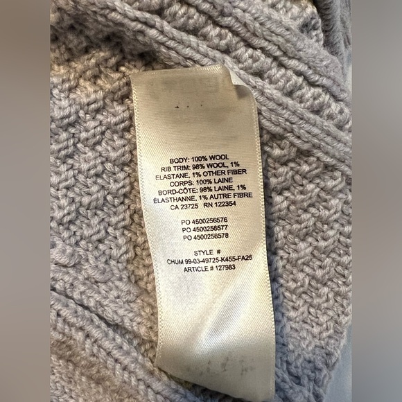 Aritzia Heritage Knit Merino Wool Open-Front Cardigan | L NWT - Picture 15 of 15